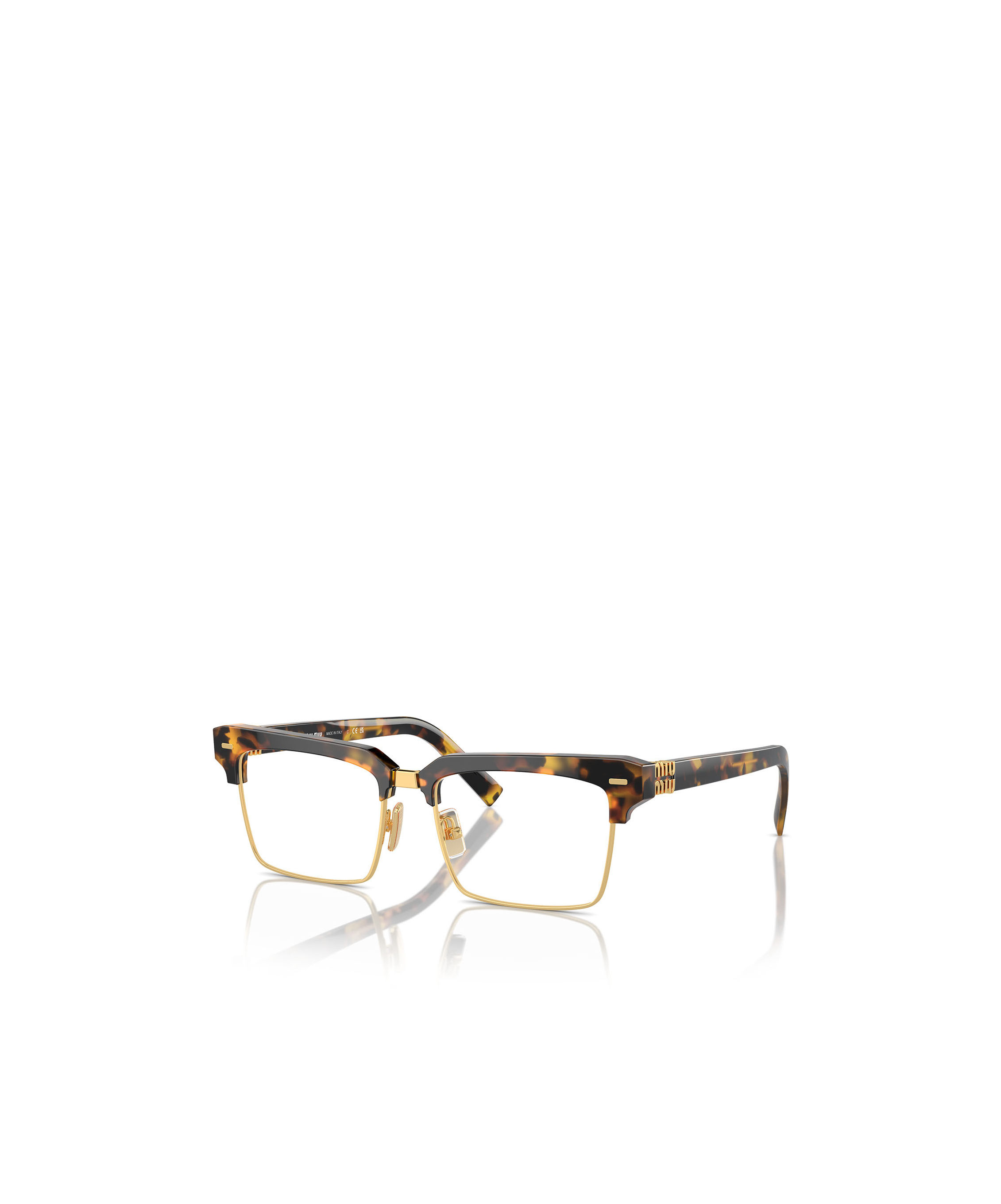 Miu Miu Mu11xv Square-frame Glasses In Black