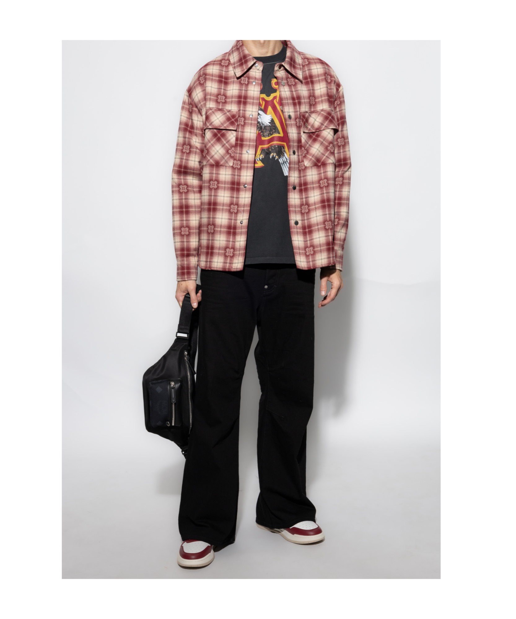 Amiri Insulated Shirt Jacket In Nude
