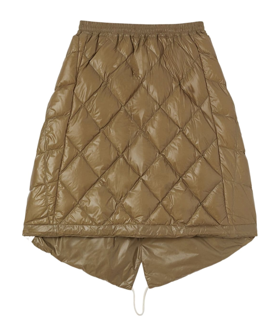 Jil Sander Gesteppter Daunenrock In Brown