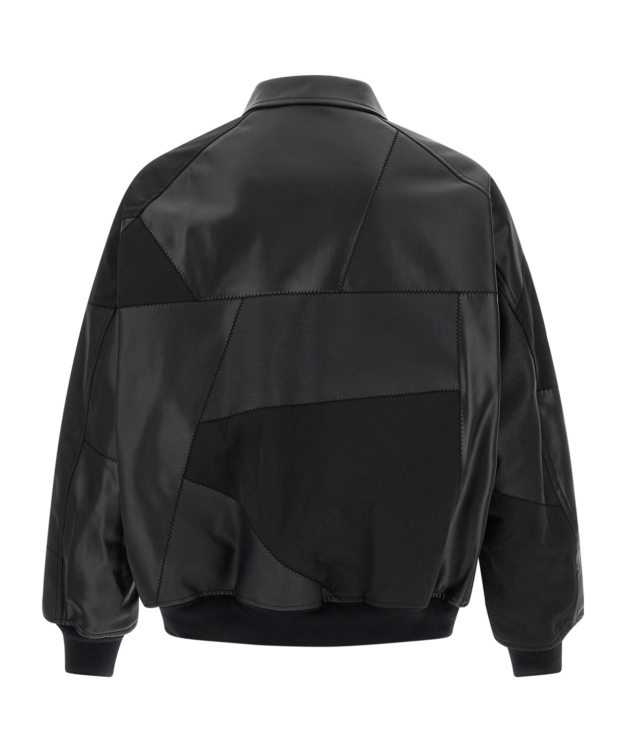 Comme Des Garçons Panel Construction Bomber Jacket In Black