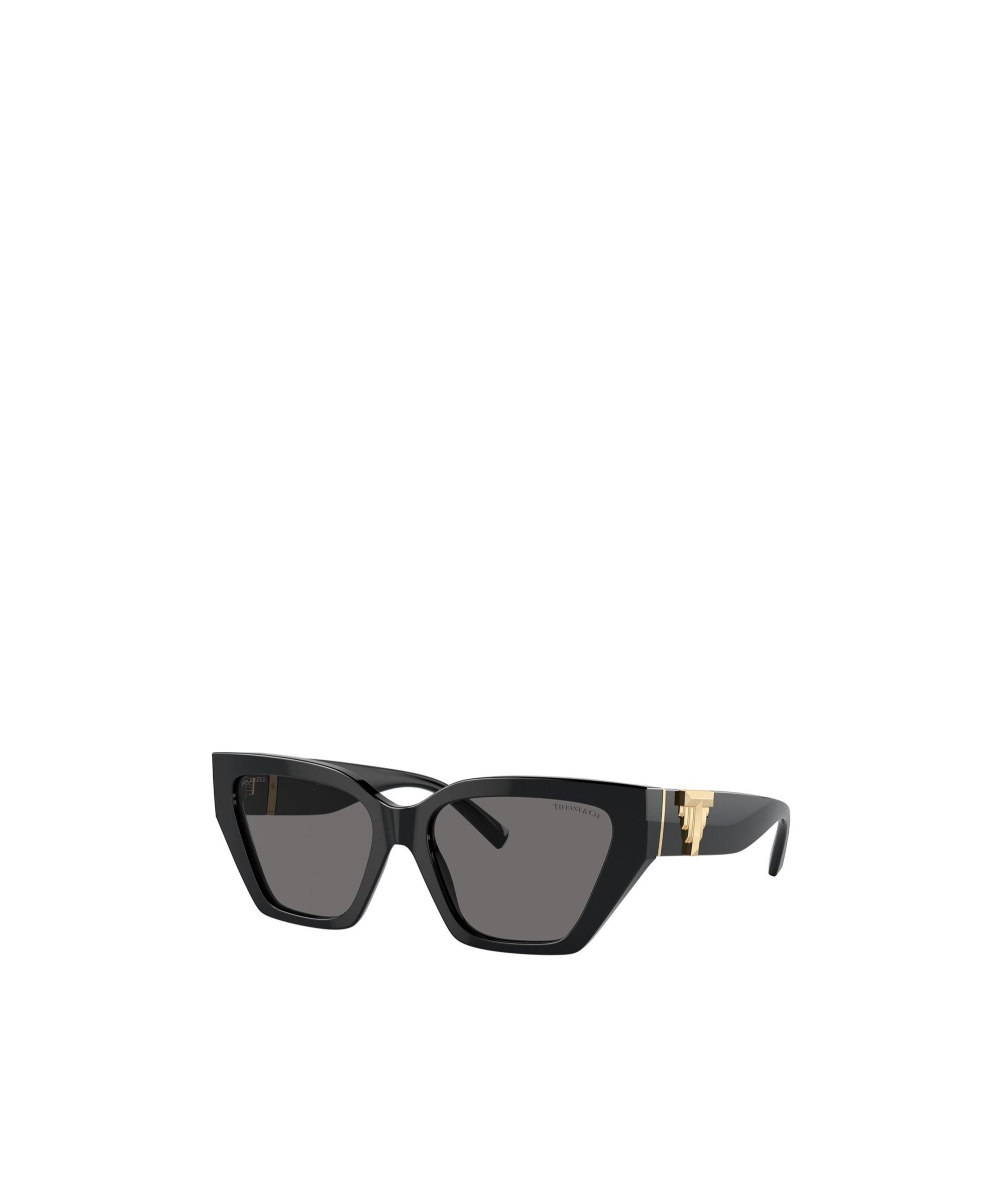Tiffany & Co Womens Tf4218 Irregular-frame Acetate Sunglasses Black In Gray