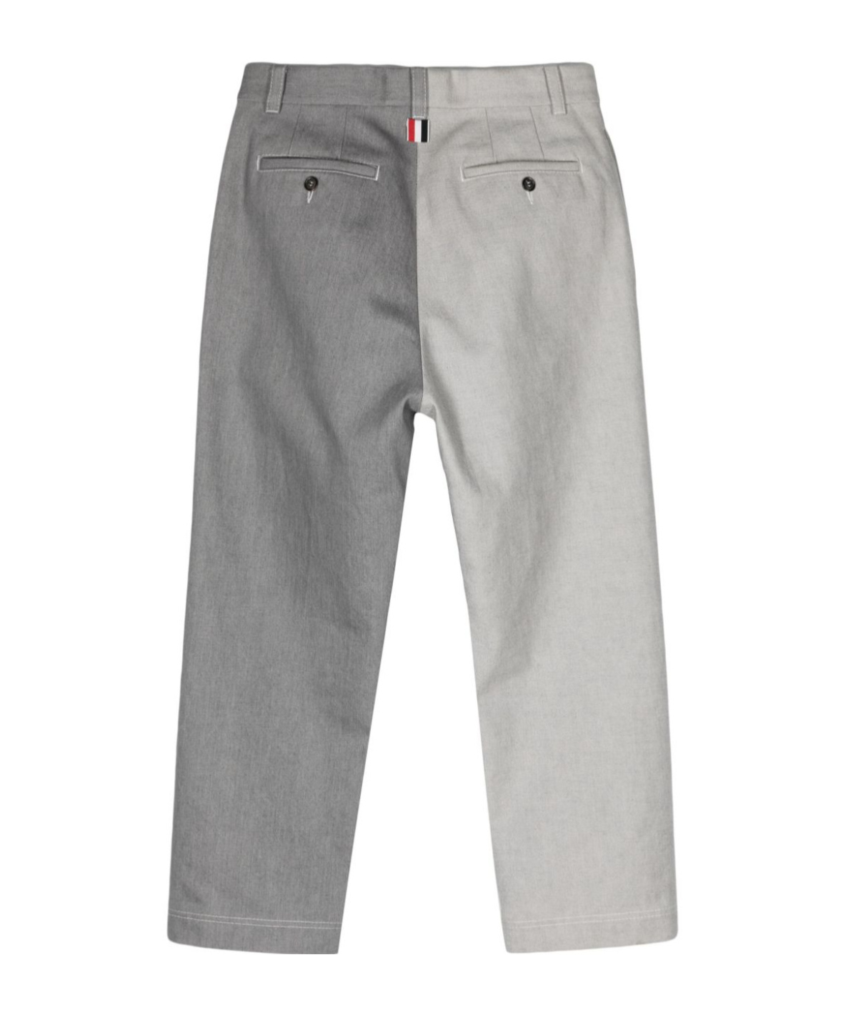 Thom Browne Tailored Trousers With Two-tone Legs In Gray