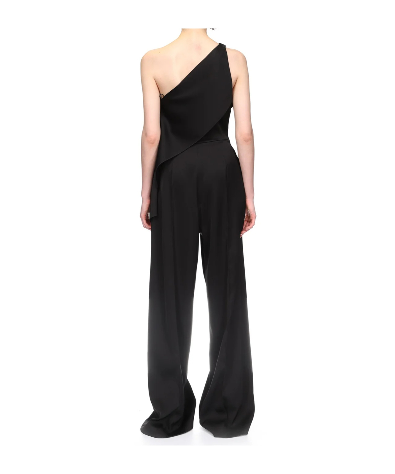DAVID KOMA CRYSTAL CLAW EMBR DETAIL DRAPED JUMPSUIT