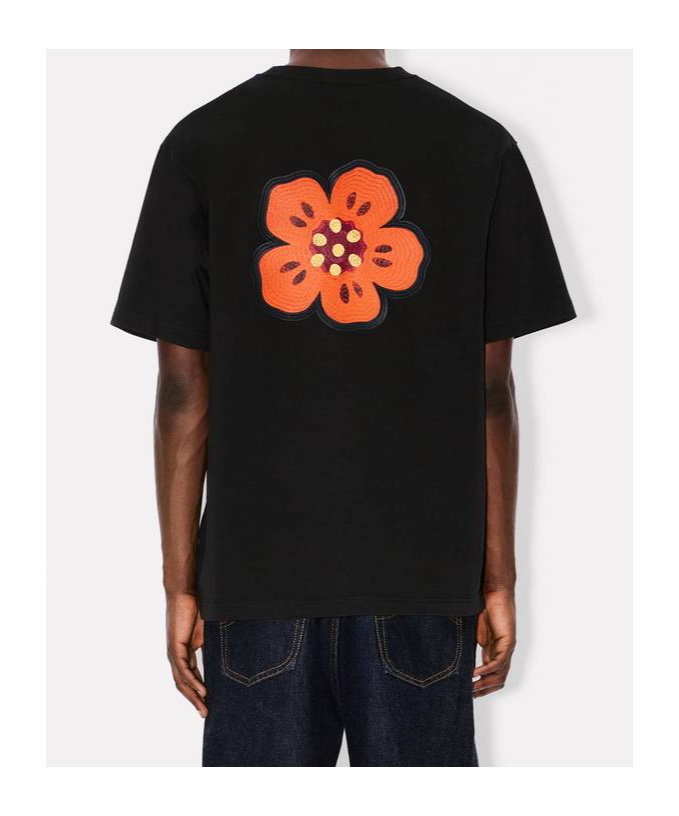 Kenzo 'boke Flower' Embroidered T-shirt In Cotton In Black