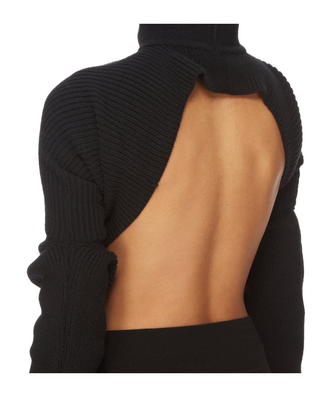Rick Owens Black Porterville Headon Dbl Lupetto Turtleneck In Black