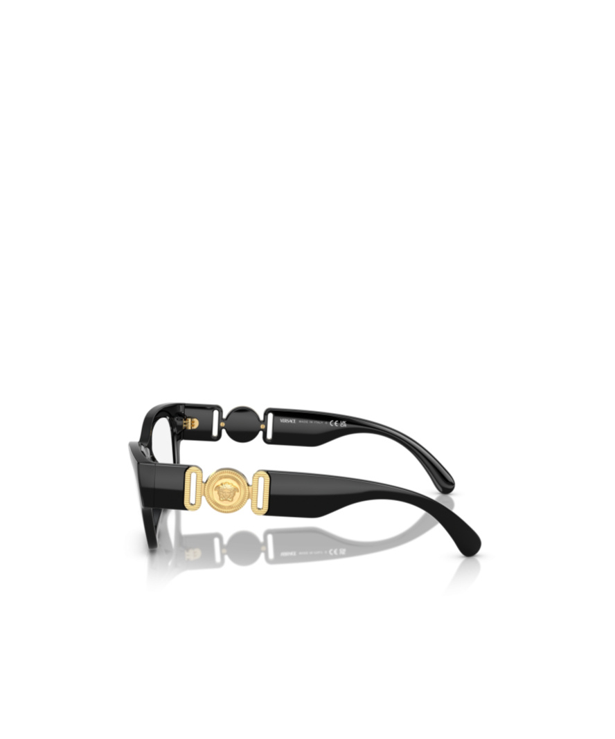 Versace 54mm Cat Eye Optical Glasses In Black