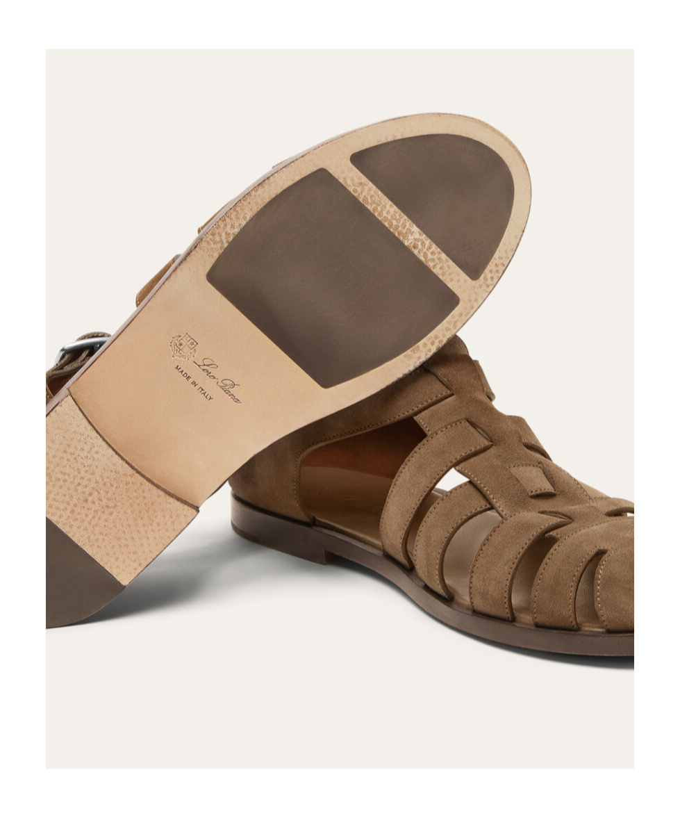Loro Piana Maxime Walk Sandals In Brown