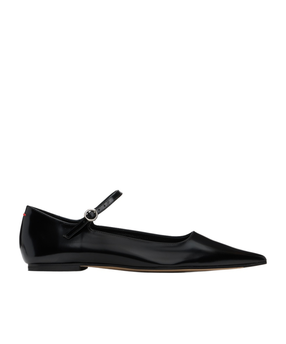 Shop Aeyde Cleo Ballet Flats In Black