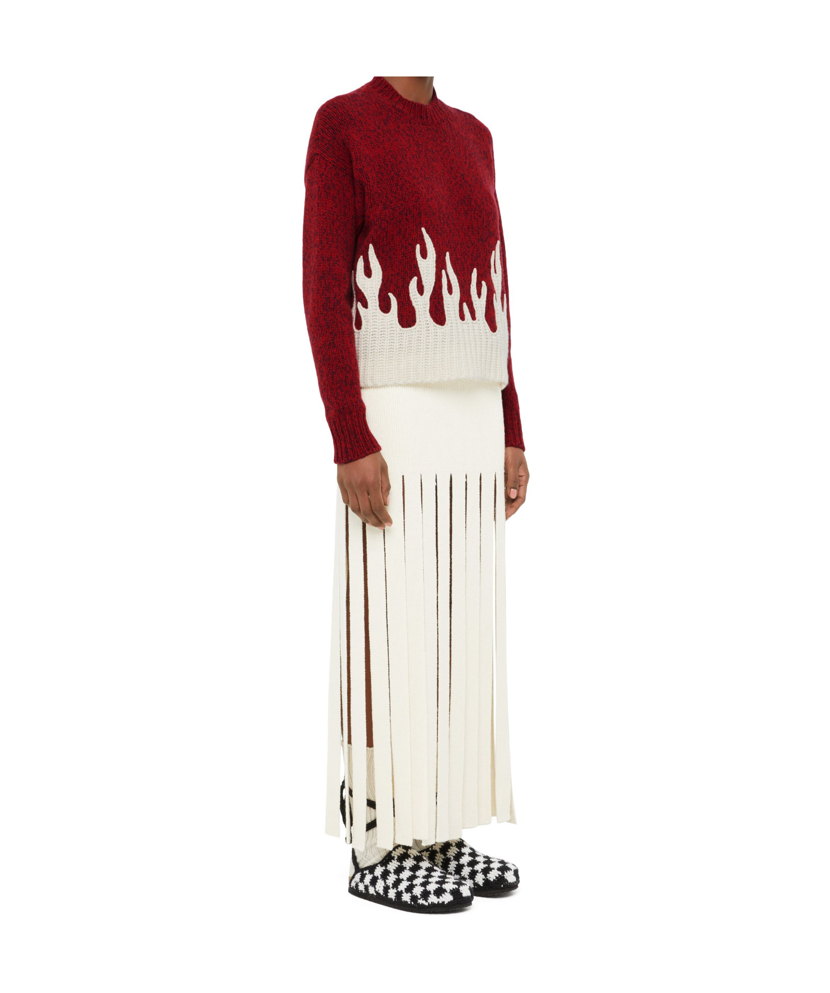 Alanui Flame Sweater In Red