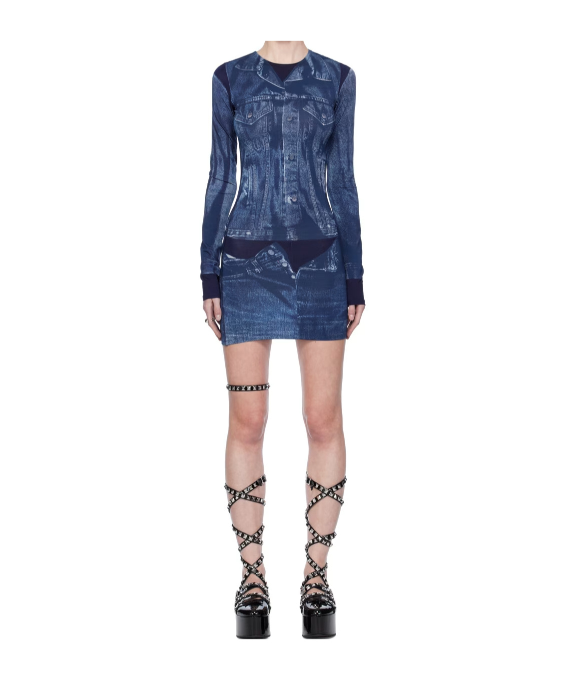 Jean Paul Gaultier Graphic Print Dress