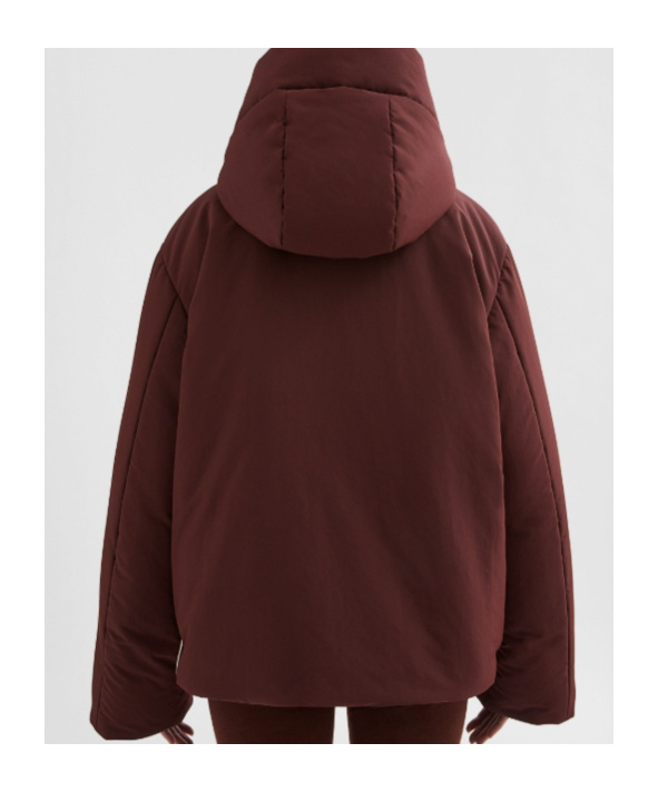 Jil Sander Short Down Jacket In Brown
