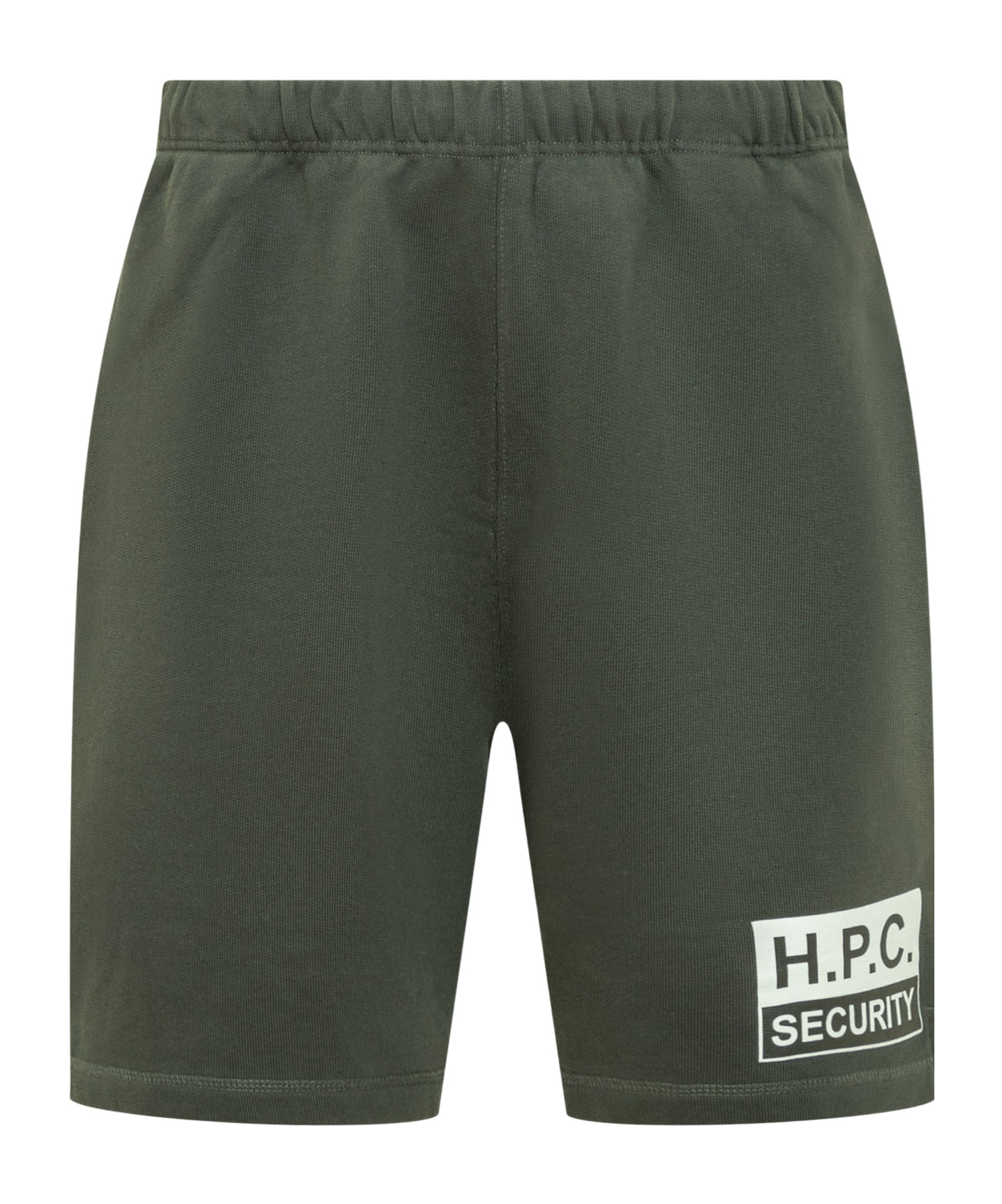 Heron Preston Security Cotton Track Shorts In Green