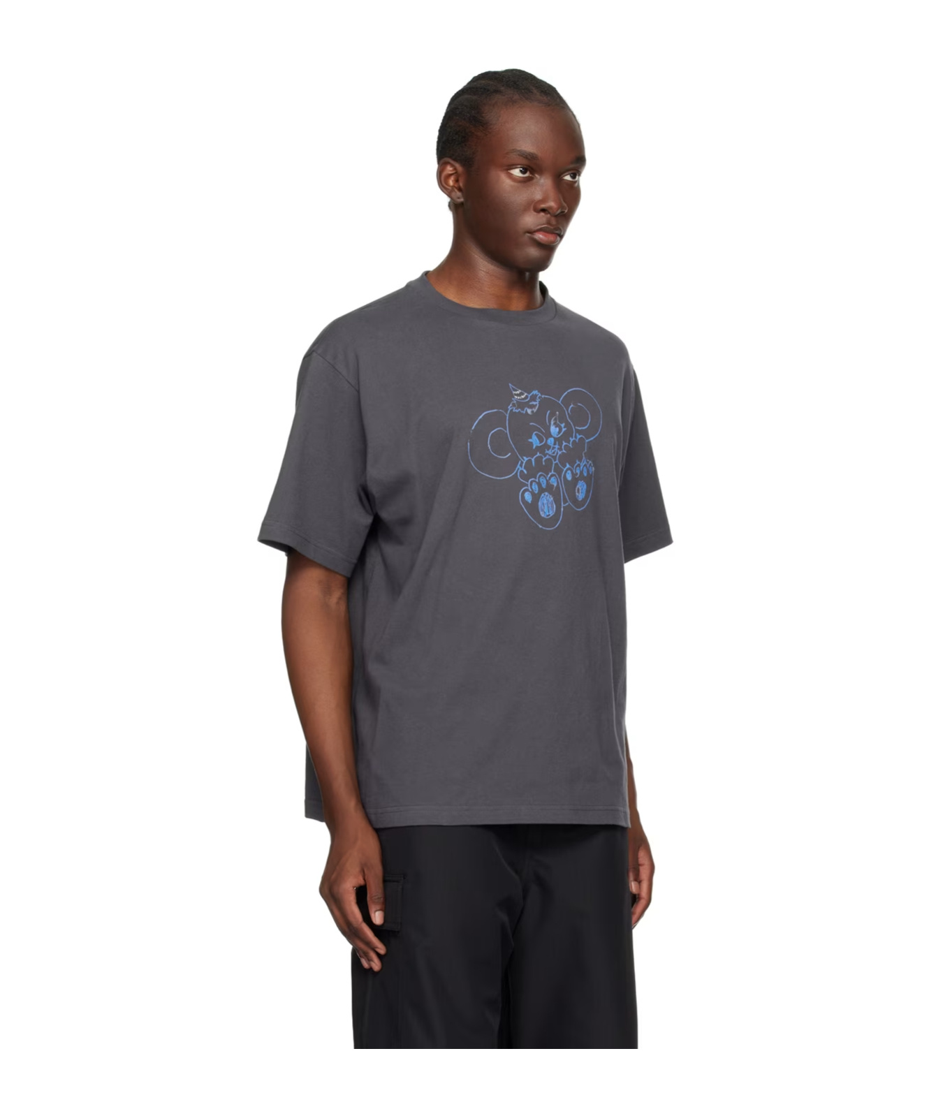 We11 Done Graphic-print Cotton T-shirt In Black