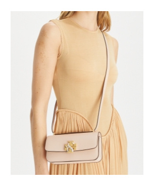 Tory Burch Eleanor Shoulder Bag In Nude