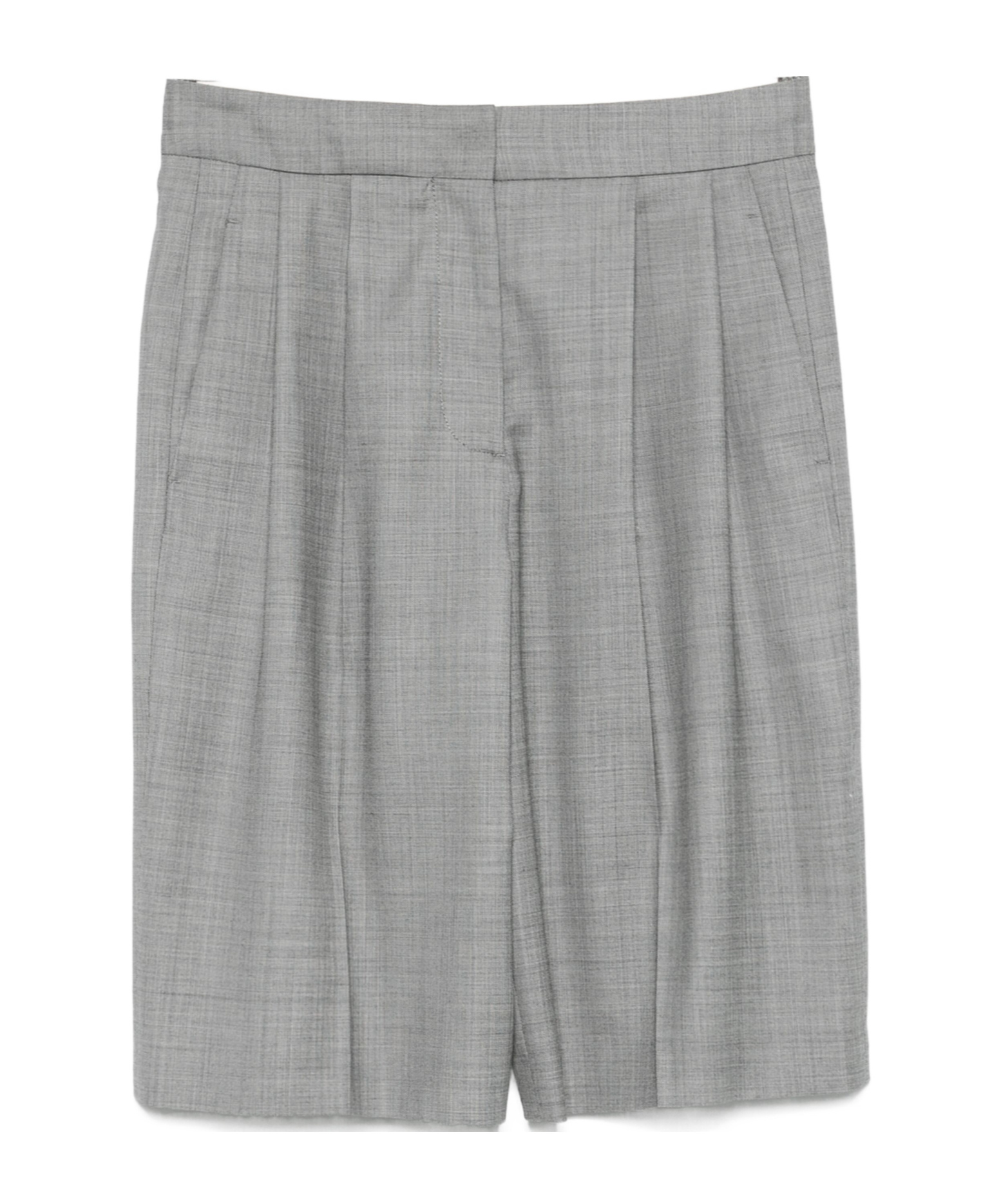 Loulou Studio Soan Tailored Bermuda Shorts In Gray
