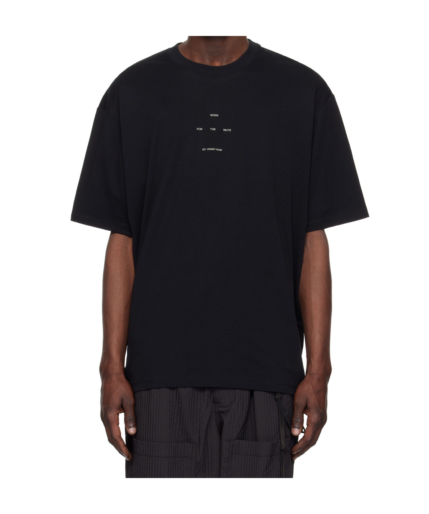 SONG FOR THE MUTE BLACK LOGO OVERSIZED T-SHIRT