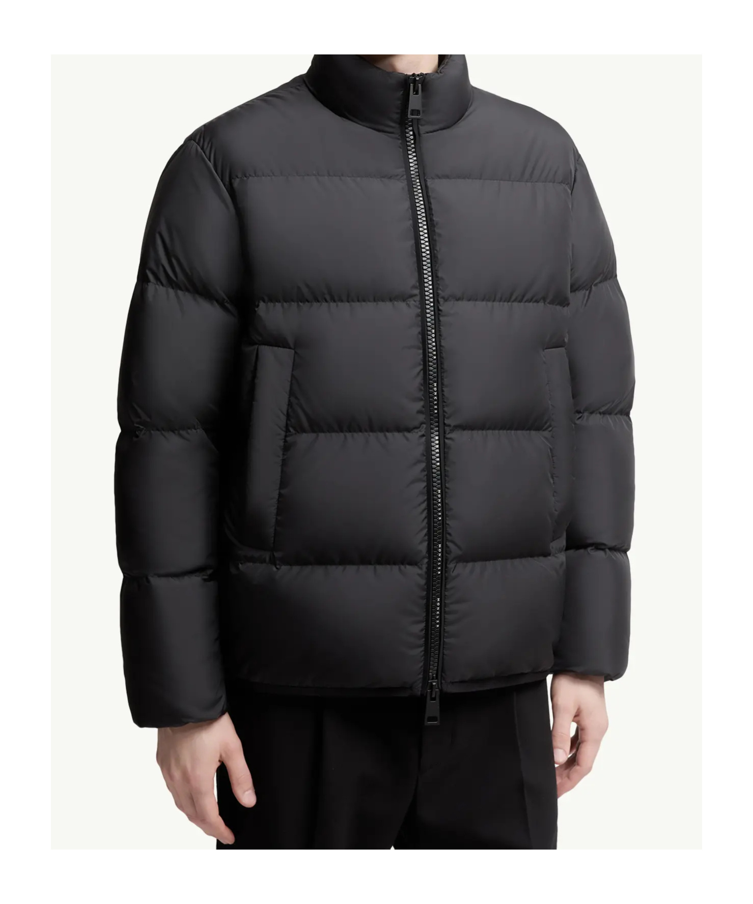 Moncler Erterle Zip-up Puffer Jacket In Black