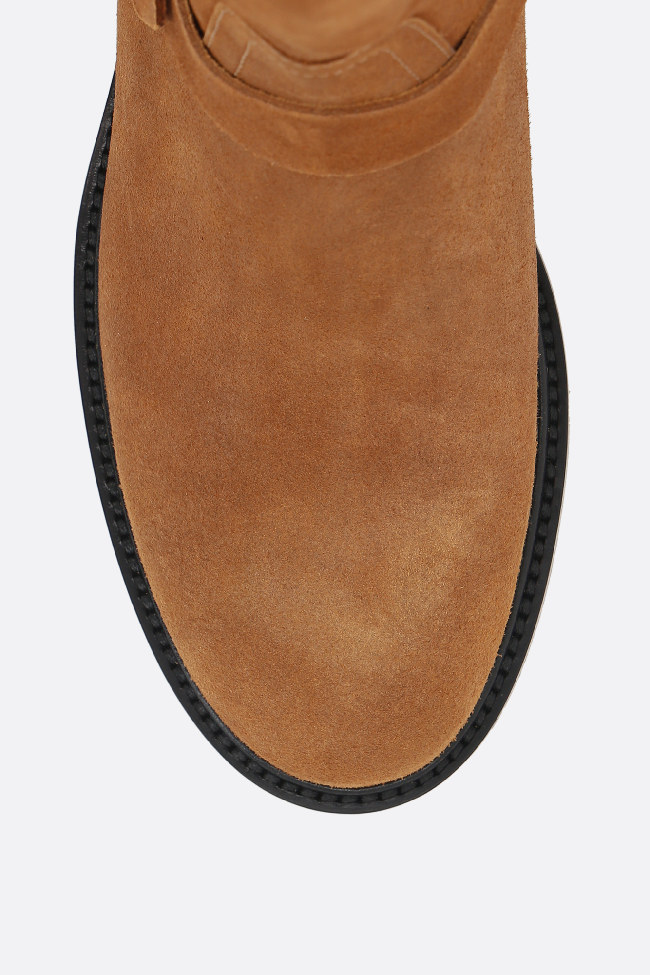 Chloé Dakota Buckled Suede Ankle Boots In Brown