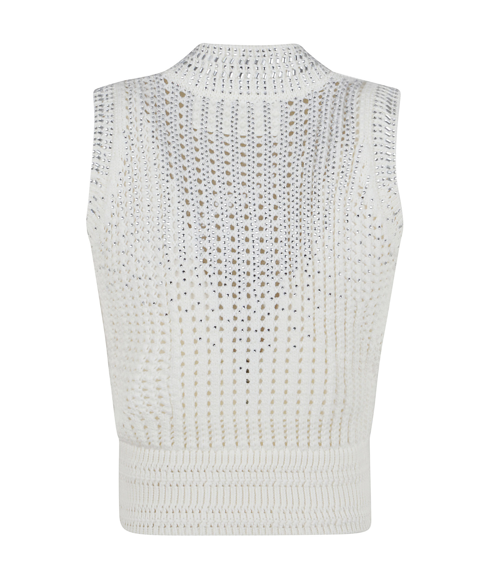 Ermanno Scervino Crystal-embellished Tank Top In White
