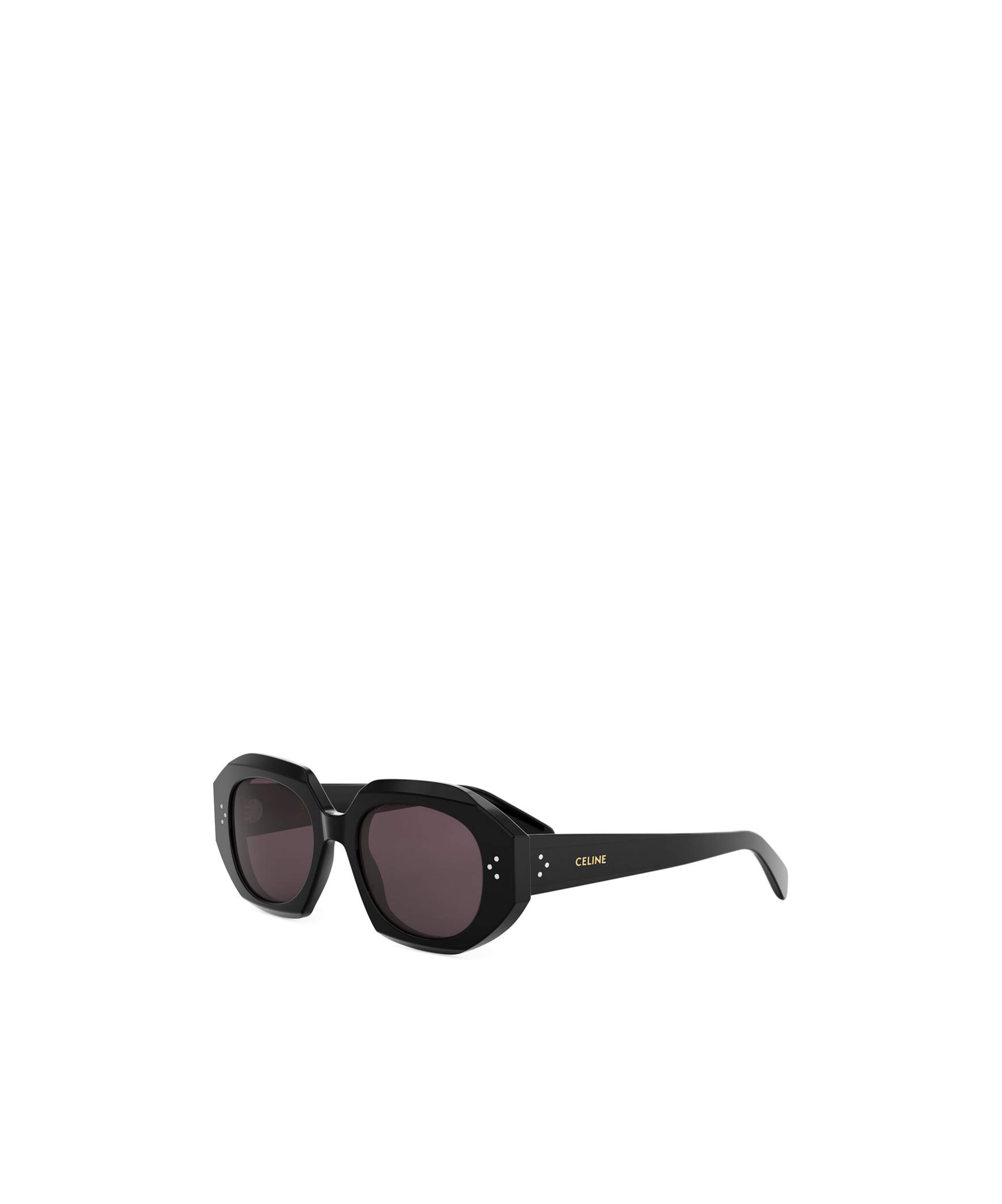 Celine 3 Dot Geometric Square Sunglasses In Black