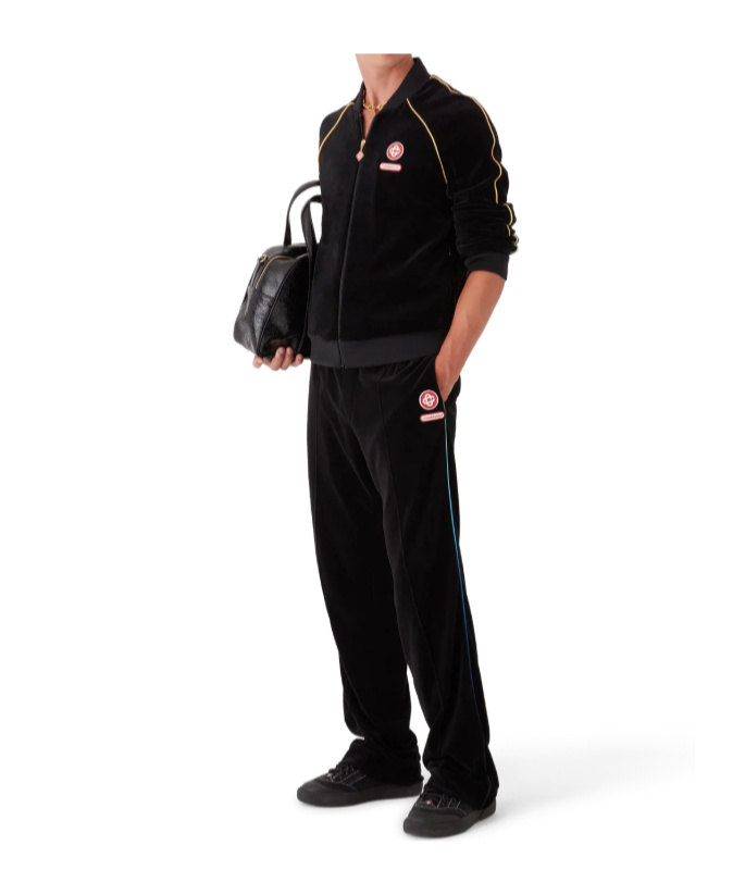 Casablanca Logo Patch Casual Jacket In Black