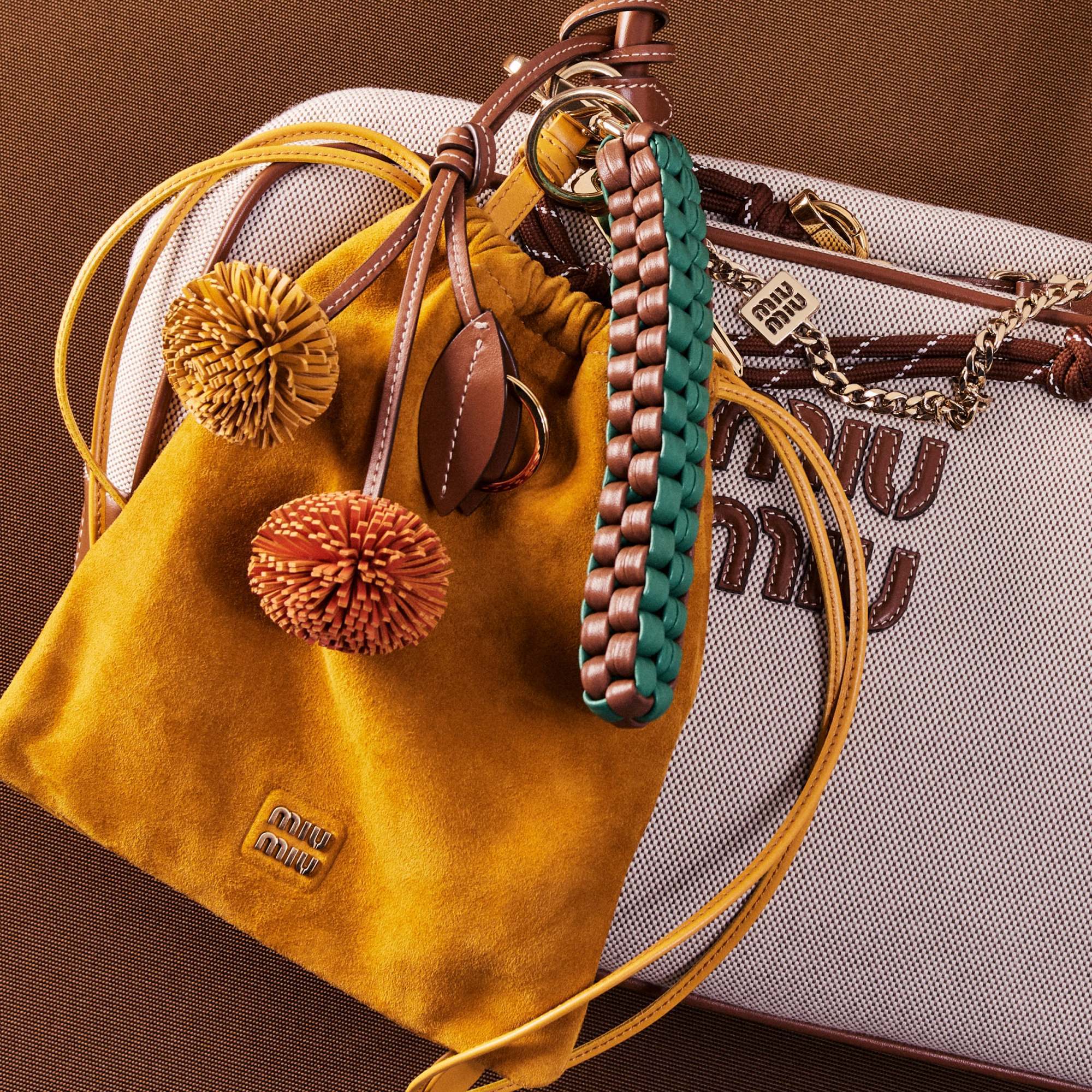 Shop Miu Miu Leather Trick