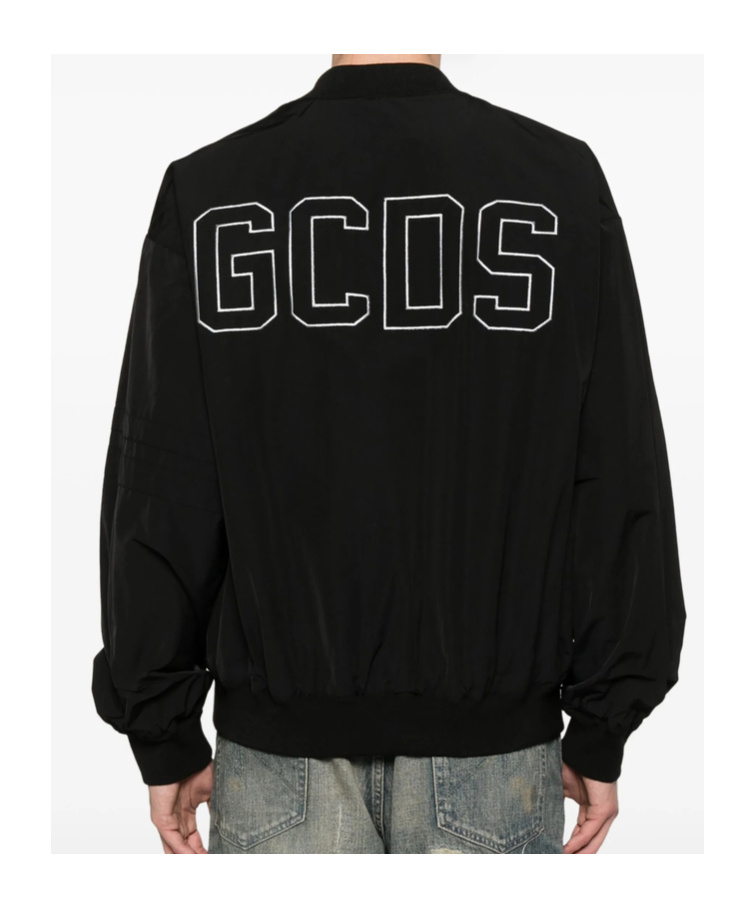 Gcds Varsity Bomber Jacket In Black