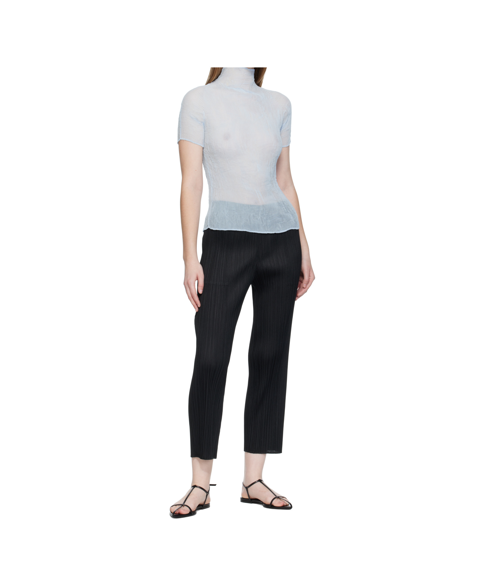 Issey Miyake Black Monthly Colors October Trousers In Black