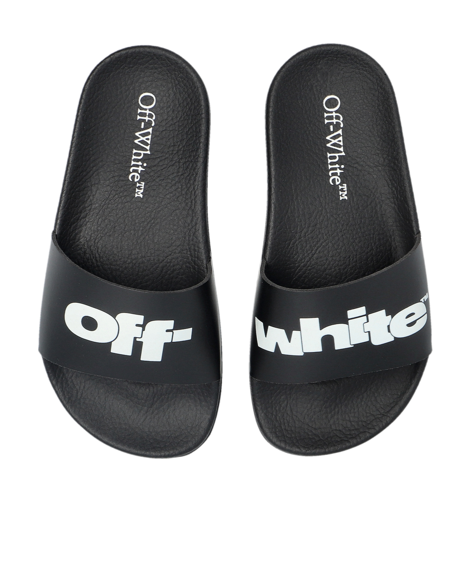 Off-white Pool Slides In Black