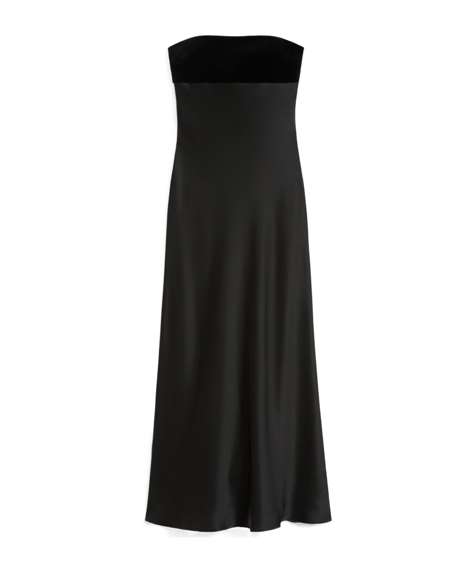 Max Mara Satin Velvet Off-the-shoulder Dress In Black