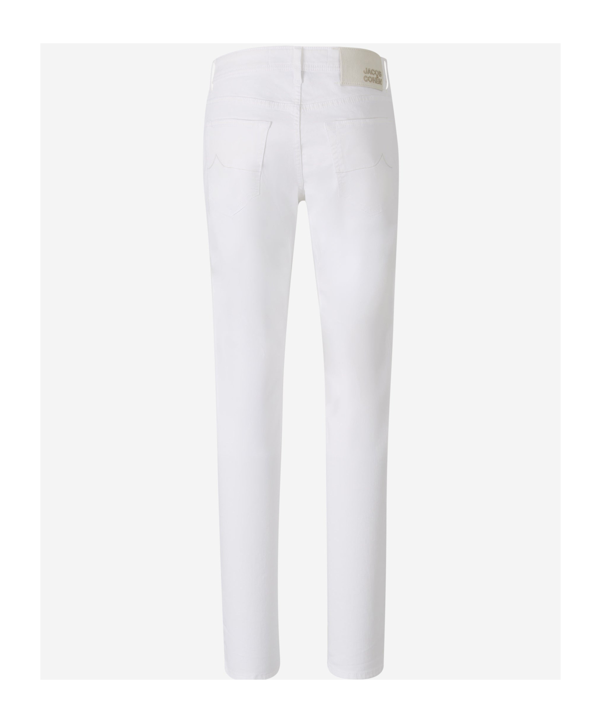 Shop Jacob Cohen Tapered Jeans In White