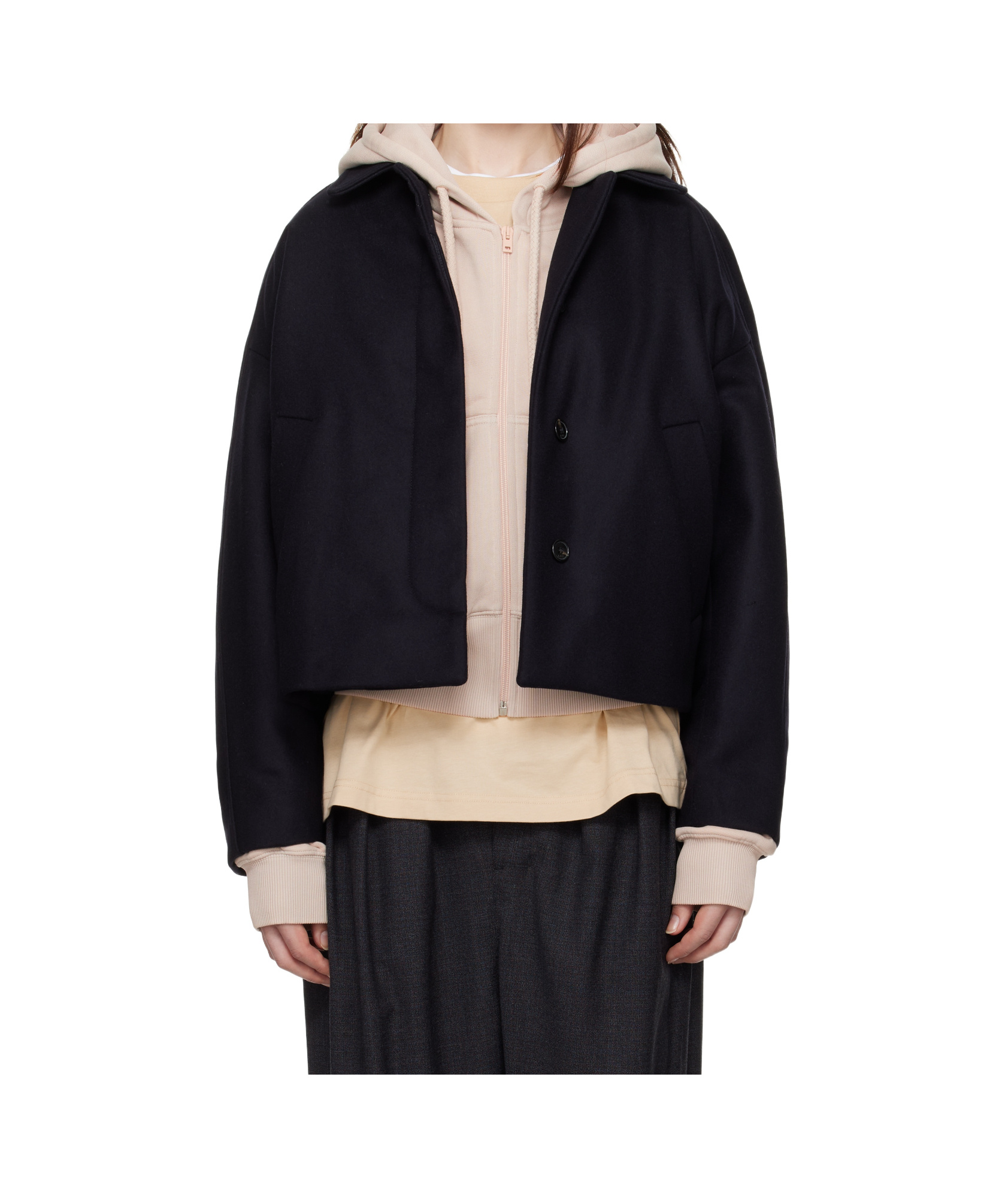 Apc Navy Becca Jacket In Black