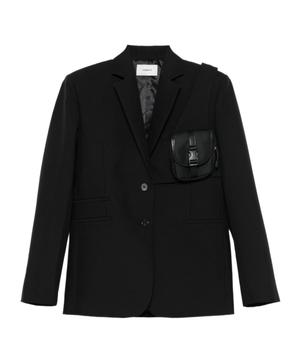 Coperni Button-down Long Sleeve Suit Jacket In Black