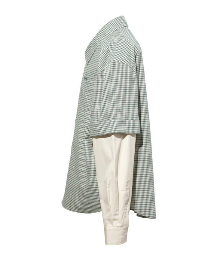 We11 Done Detachable Sleeves Shirt In Gray