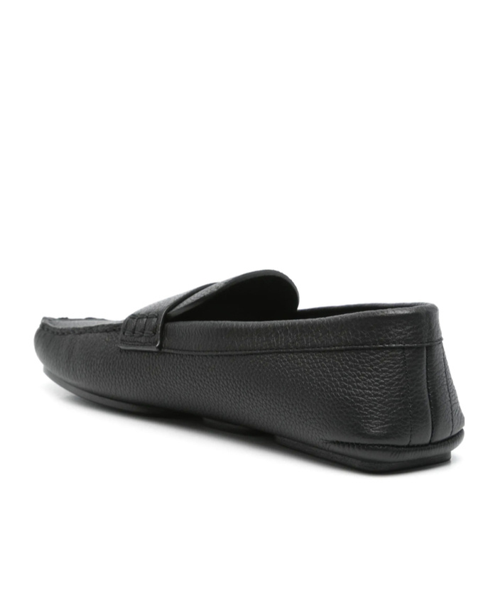 Khaite Billy Leather Penny Loafer In Black