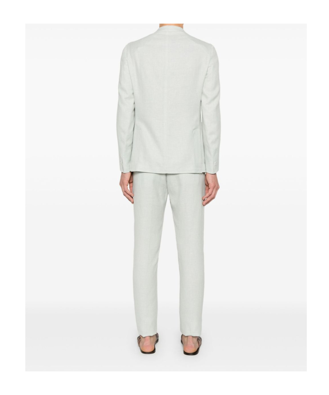 Eleventy Single-breasted Suit In Green