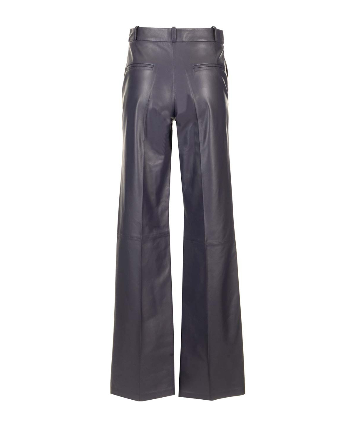 Arma Leather June Wide Leg Trouser In Black
