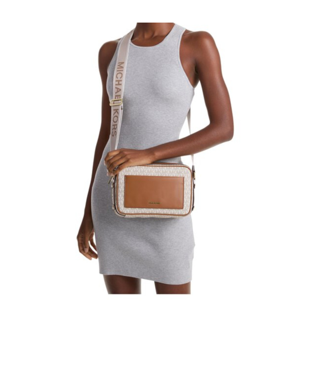 Michael Michael Kors Maeve Monogram-print Crossbody Bag In Brown