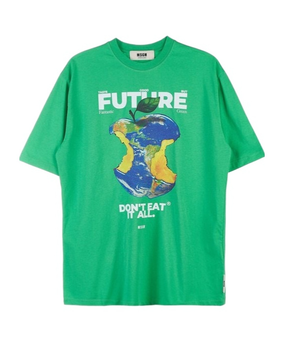 MSGM GRAPHIC-PRINT T-SHIRT