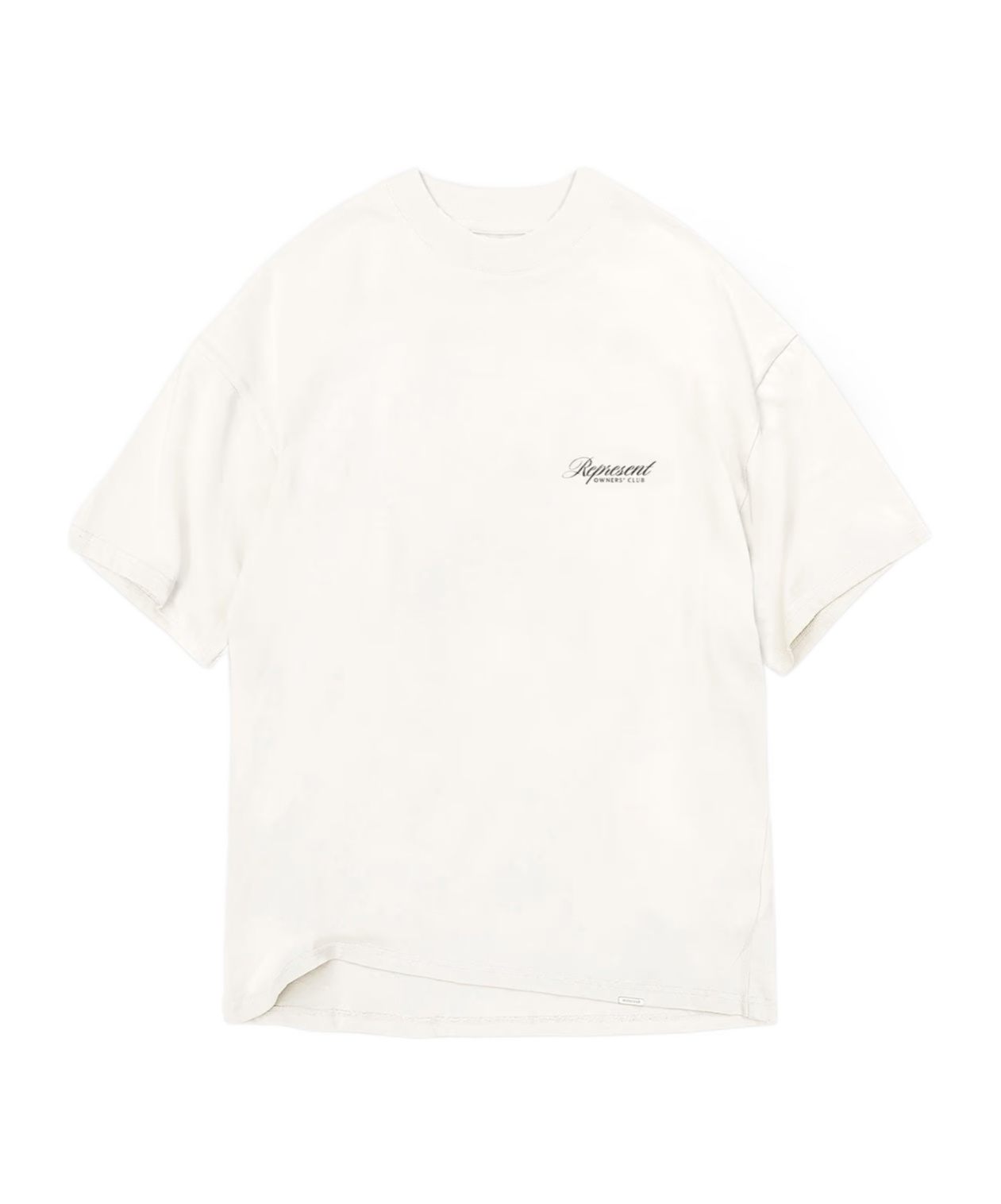 Represent White Crewneck T-shirt With With Front And Back Owners Club Print In Cotton Man In White