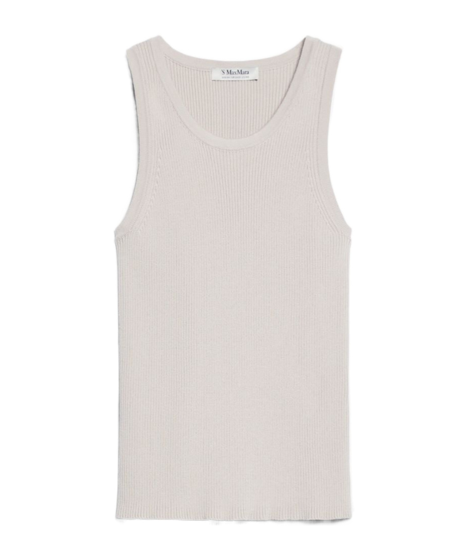 Max Mara Round-neck Vest In White