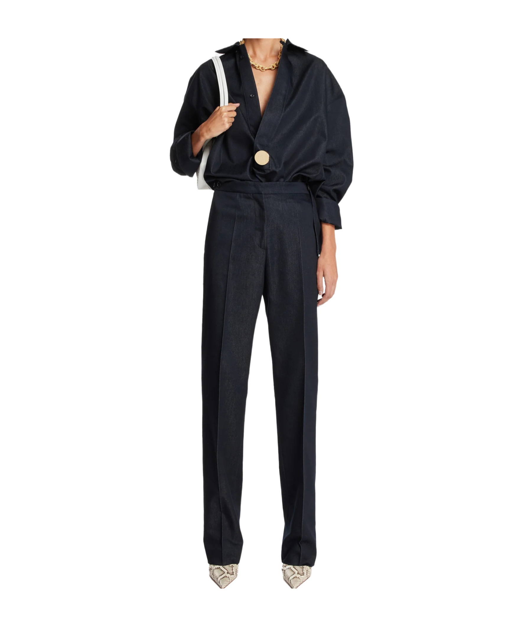Darkpark Blue Tunic Shirt In Black