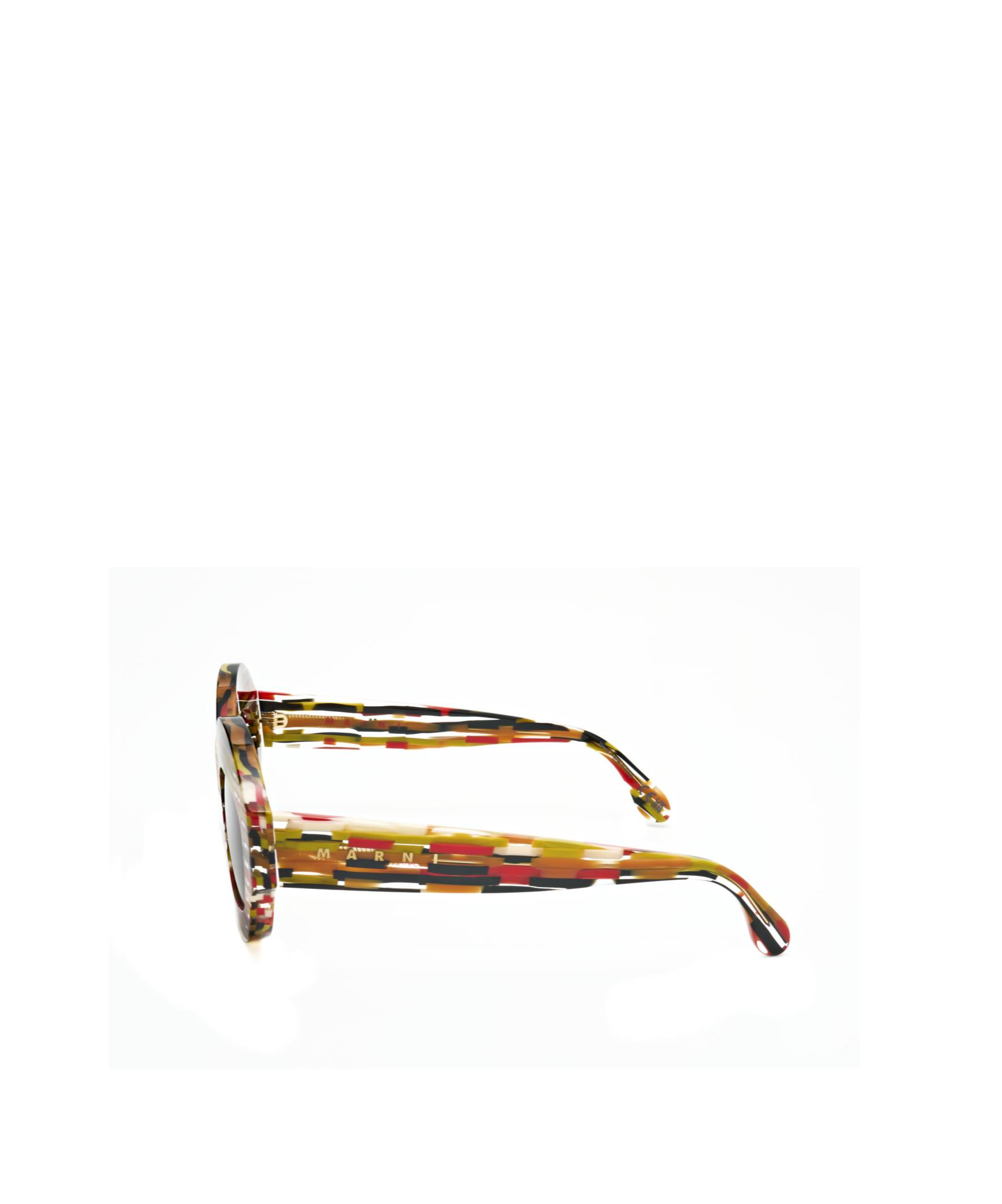 Marni Geometric Frame Sunglasses In Brown