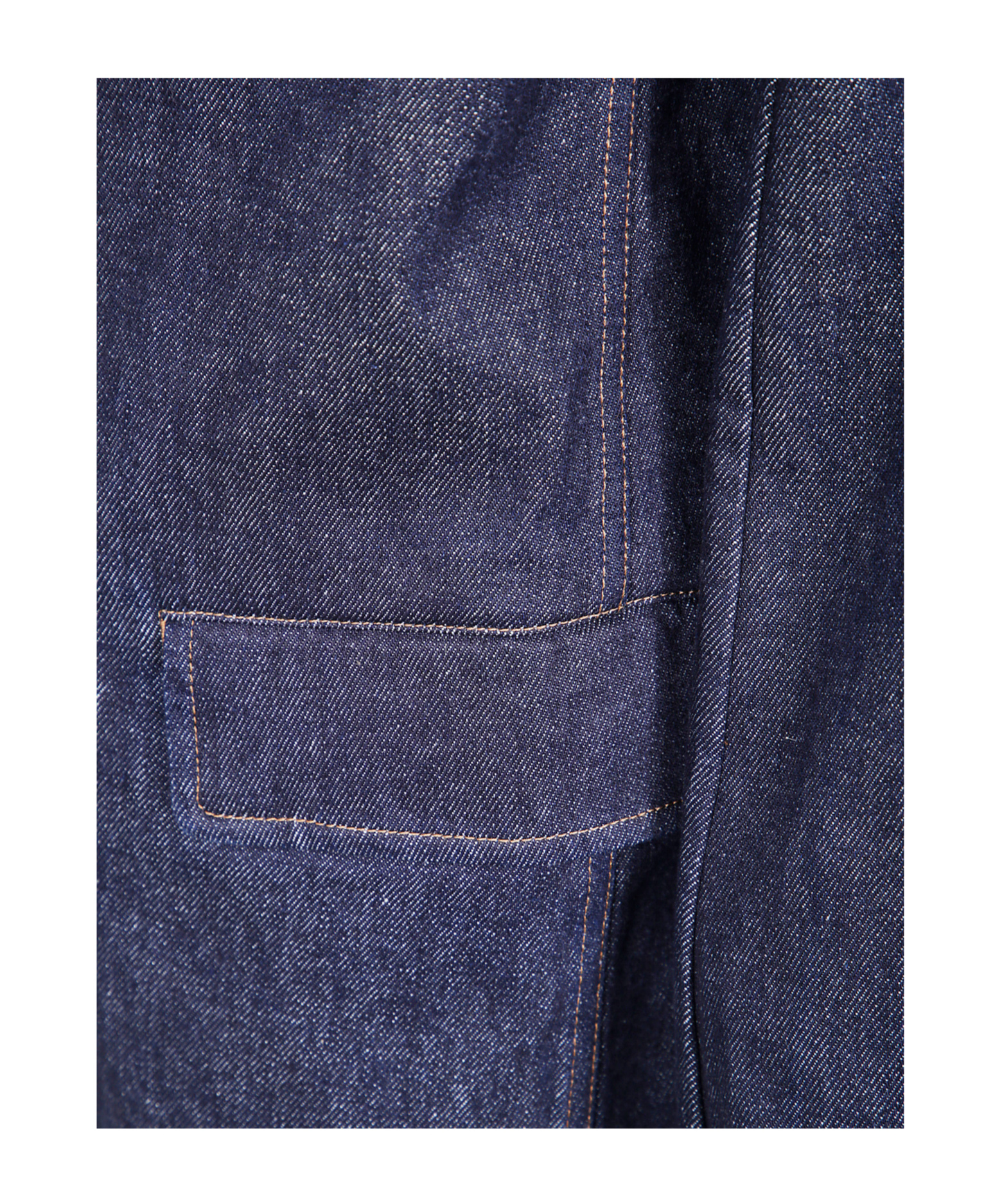 Uma Wang Long-sleeved Denim Jacket In Blue