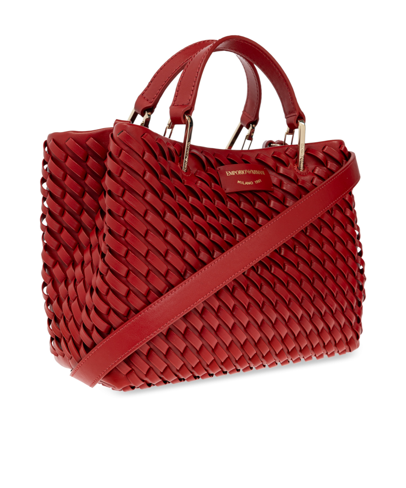 Shop Emporio Armani Myea Tote Bag In Red