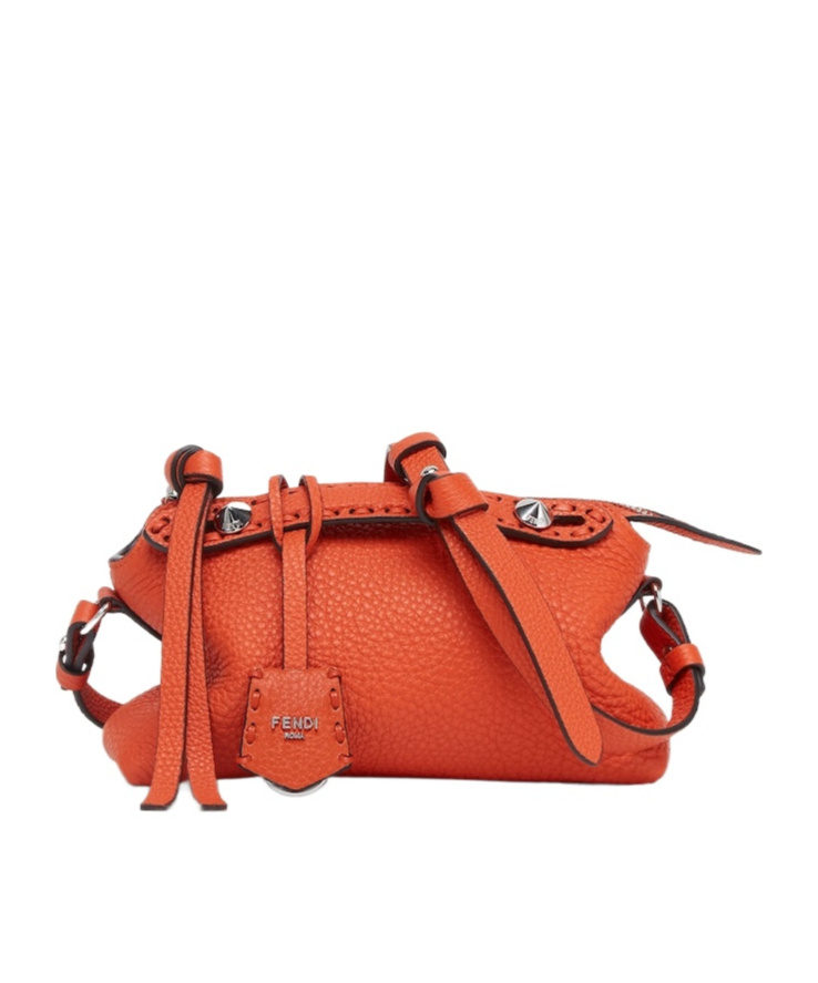 Fendi Orange By The Way Selleria Mini Mini Bag In Red