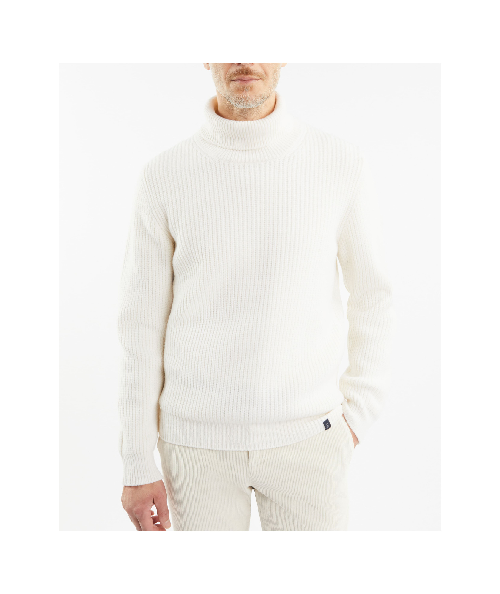 Fay Turtleneck Sweater In White