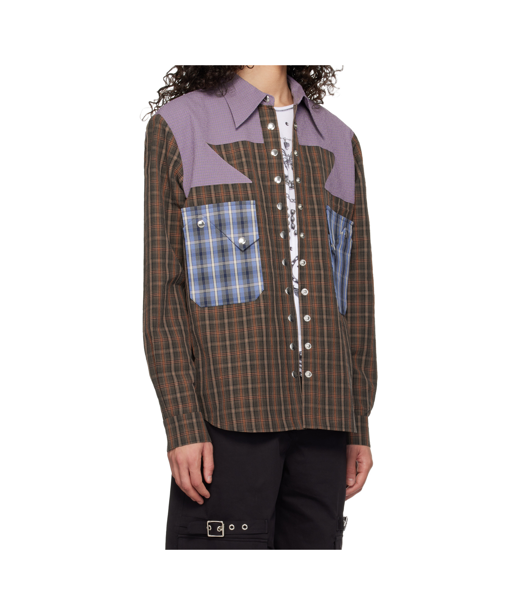 Chopova Lowena Brown Vega Shirt In Multi