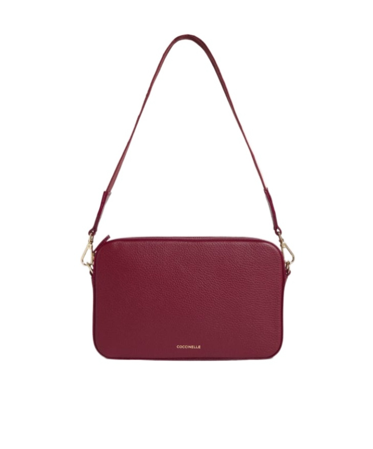 Coccinelle Textured Strap Shoulder Bag In Blue