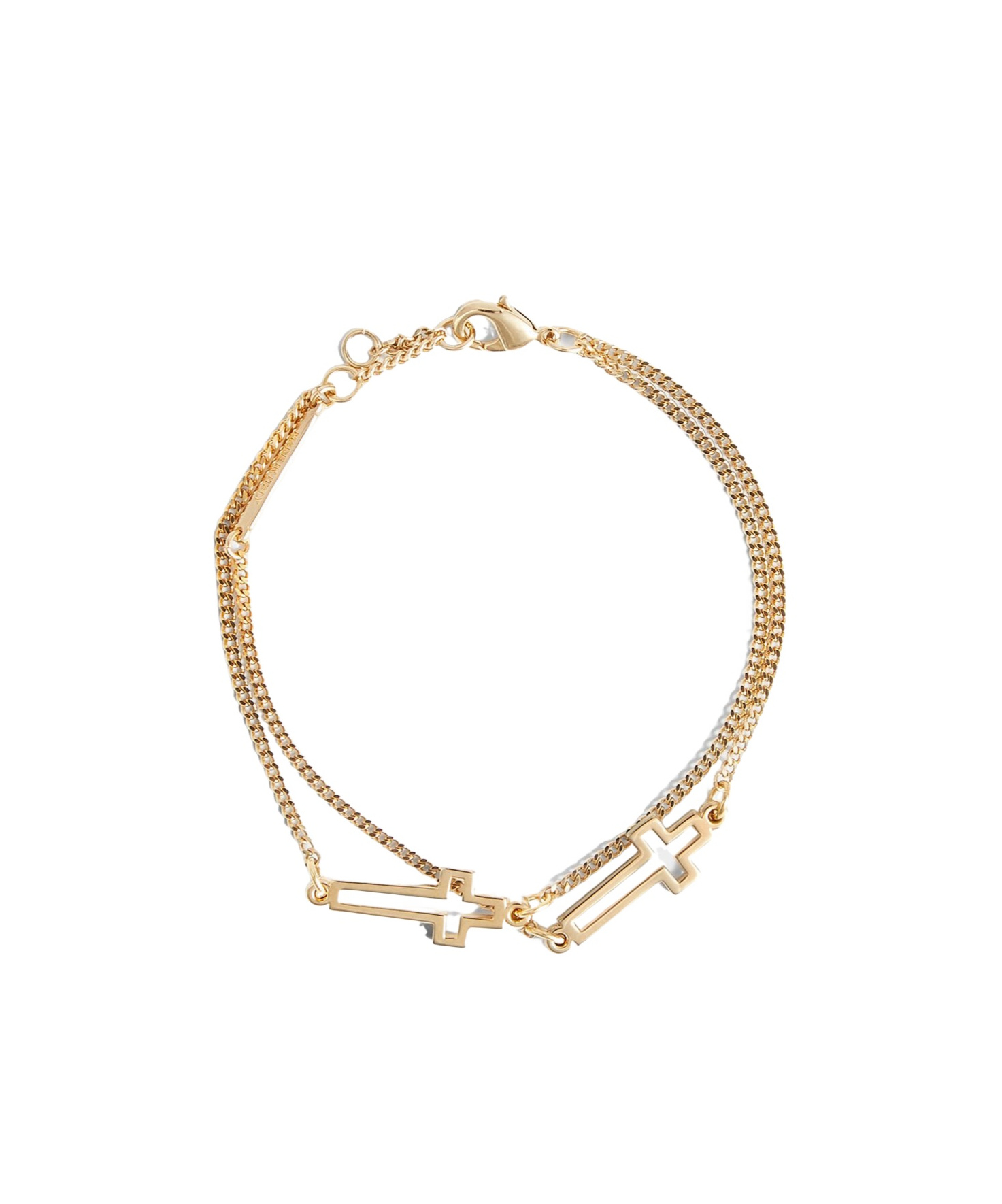 Dsquared2 Cross-charm Bracelet In Yellow